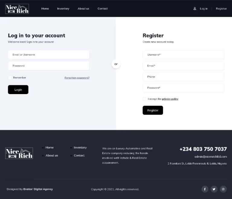 NicenRIch Login